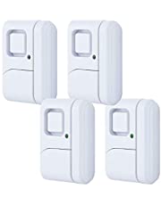 GE Personal Security Window/Door, 4-Pack, DIY Protection, Burglar Alert, Wireless, Chime/Alarm, Easy Installation, Ideal for Home, Garage, Apartment, Dorm, RV and Office, 45174, 4