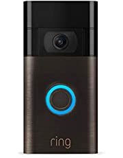 Ring Video Doorbell – newest generation, 2020 release – 1080p HD video, improved motion detection, easy installation – Venetian Bronze