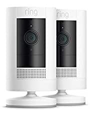 All-new Ring Stick Up Cam HD security camera with two-way talk, Works with Alexa