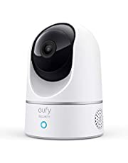 eufy Security Solo IndoorCam P24, 2K Pan & Tilt Security Indoor Camera, Plug-in Camera with Wi-Fi, Human & Pet AI, Voice Assistant Compatibility, Night Vision, Motion Tracking, HomeBase not Compatible