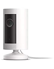 Ring Indoor Cam, Compact Plug-In HD security camera with two-way talk, Works with Alexa - White