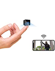 Spy Camera 4K HD Wireless Hidden Camera Micro Mini Spy Cam With Live Feed App Long Bettery Life Smallest Wifi Security Cameras Portable Nanny Cam Baby Monitor With Night Vision Motion Detection Alerts