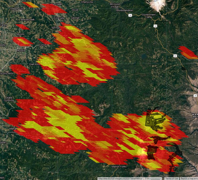 CA IFM offset in Oregon, within the Lionshead Fire