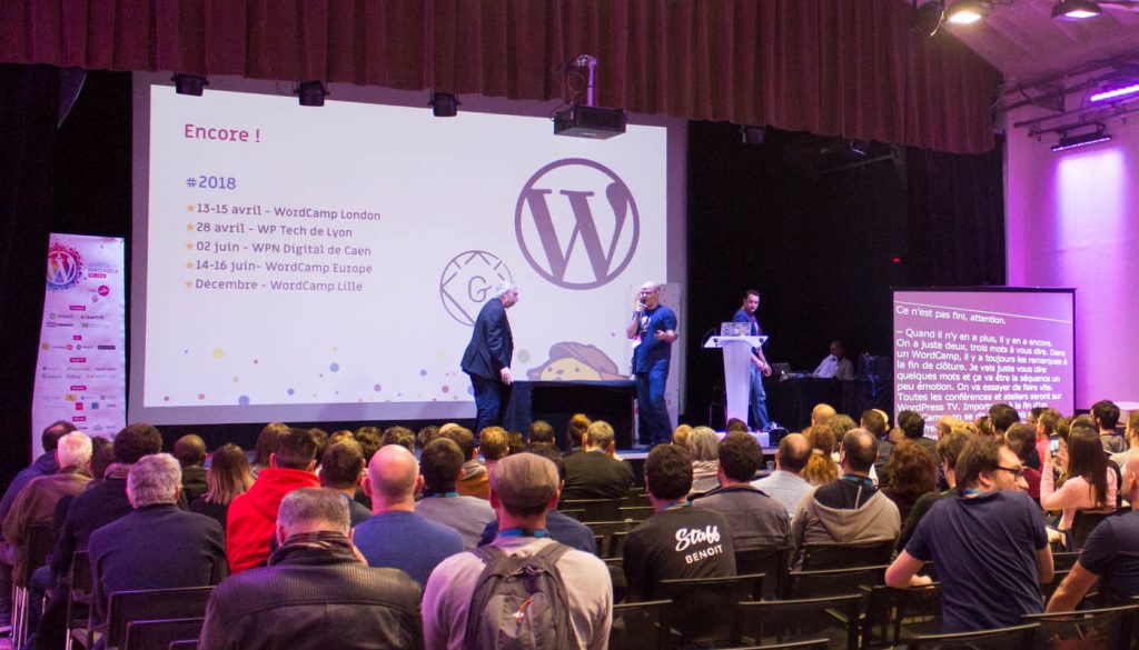 Les remarques d'ouverture du WordCamp Paris 2018