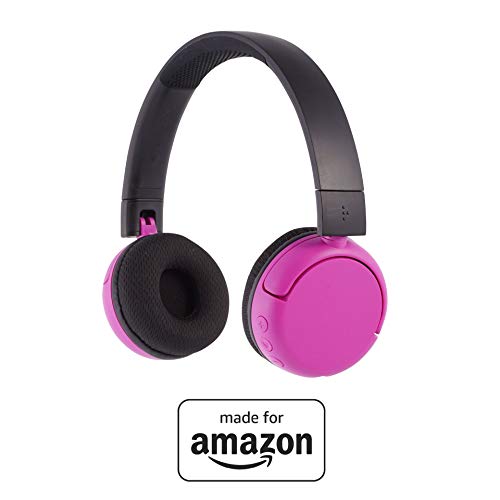 All New, Made for Amazon, Volume Limiting Bluetooth BuddyPhones, PopTime in Pink. Ages (8-15)