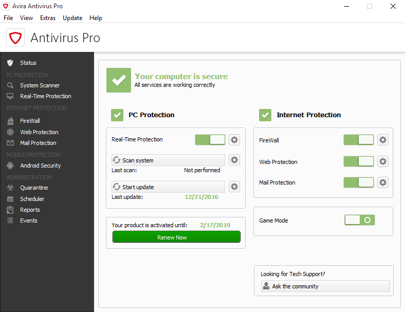 Avira Antivirus Pro