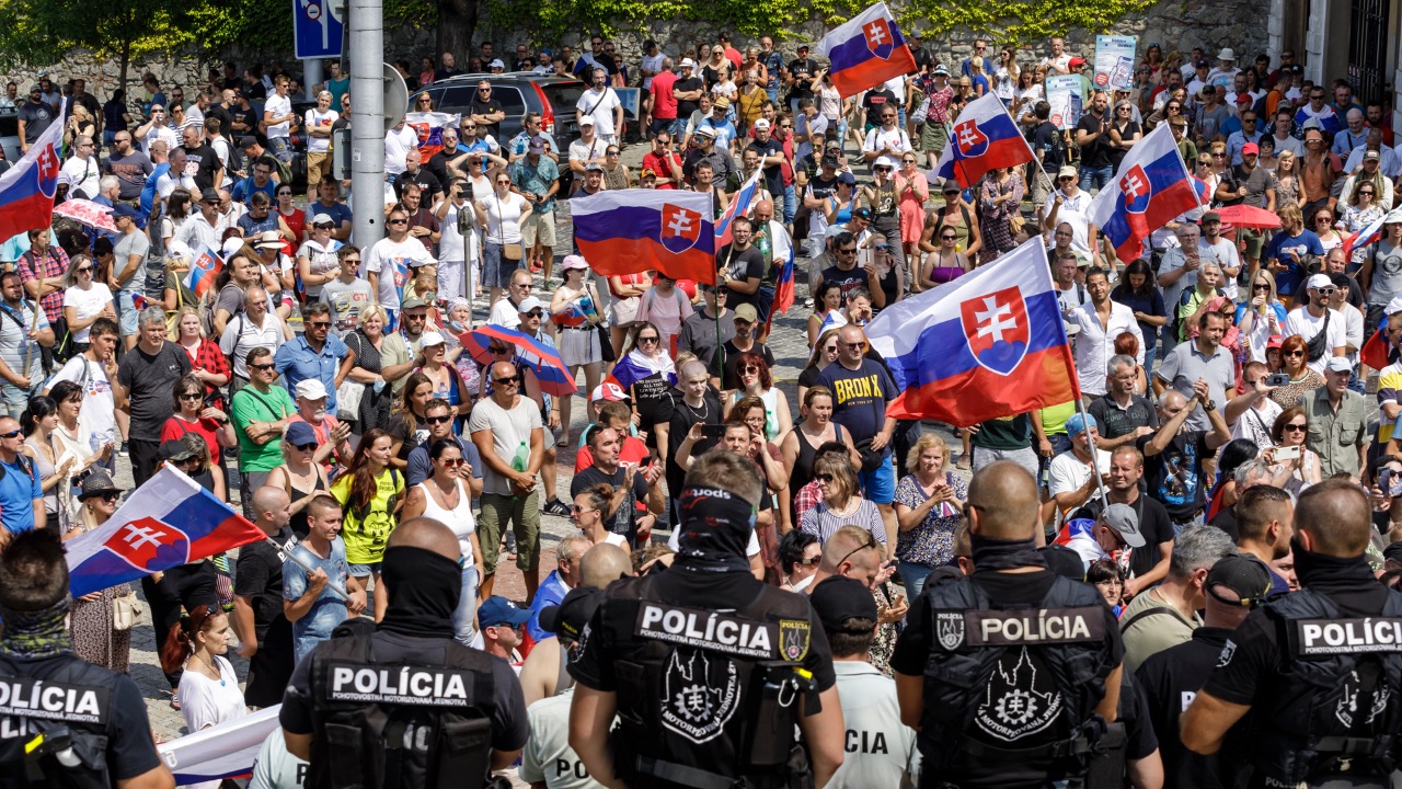 protesty demonštrácie NR SR