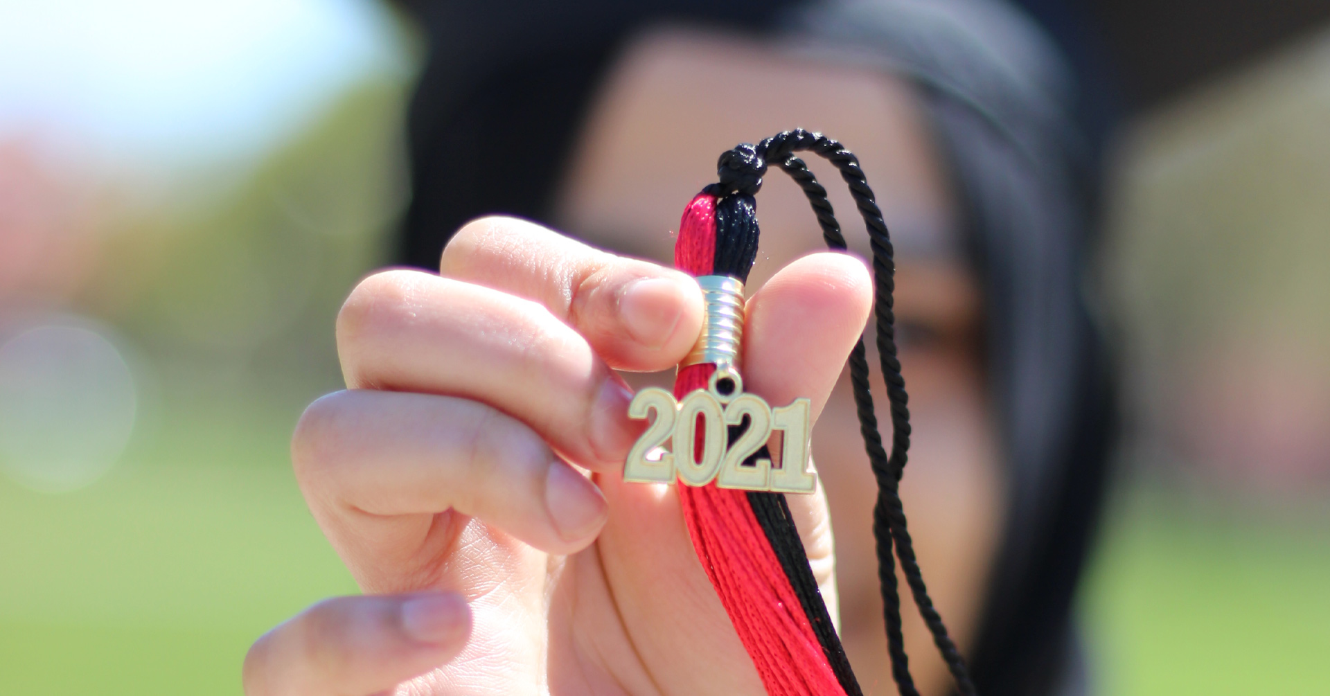 2021 graduate with her tassel