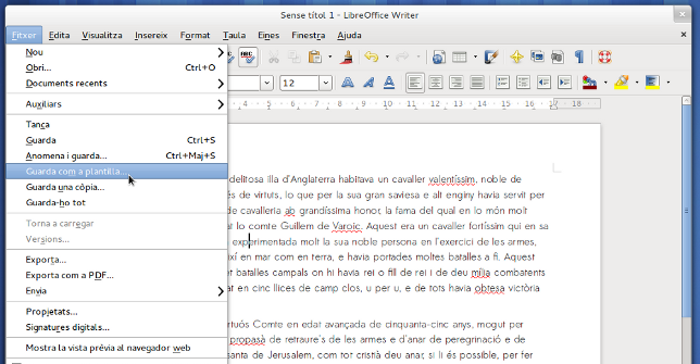 LibreOffice 4.1 en valencià