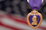 The purple heart medal is awarded to those who were wounded or killed while serving the US military.