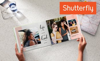 Up to 86% Off Custom Hardcover Photo Book from Shutterfly