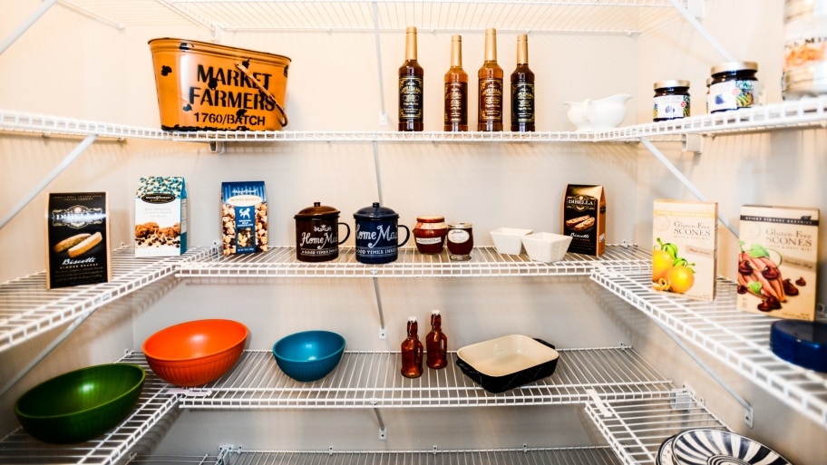 organizing a kitchen pantry