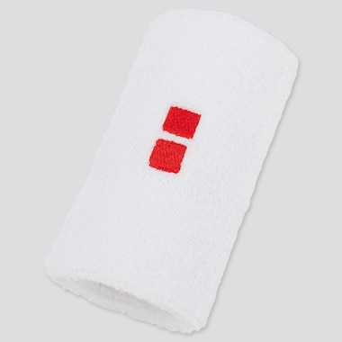 Tennis Wristband (Rf), White, Medium