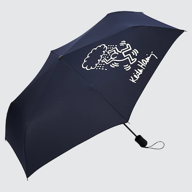 Keith Haring Uv Protection Compact Umbrella, Navy, Medium