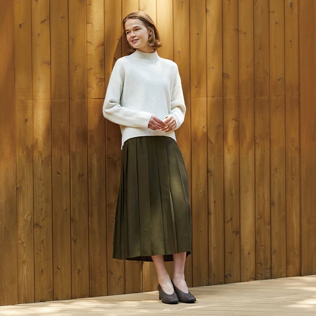 Crisp pleats keep their shape wear after wear.