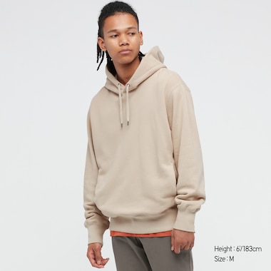 Sweat Pullover Hoodie, Beige, Medium