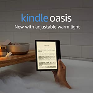 Kindle Oasis &ndash; Now with adjustable warm light &ndash; Wi-Fi + Free Cellular Connectivity, 32 GB, Graphite