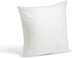 Foamily Premium Hypoallergenic Stuffer Pillow Insert Sham Square Form Polyester, 18" x 18", White