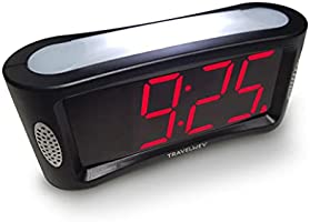 Travelwey Home LED Digital Alarm Clock - Outlet Powered, No Frills Simple Operation, Large Night Light, Alarm, Snooze,...