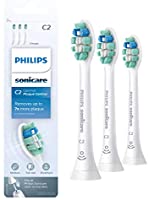 Philips Sonicare HX9023/65 Genuine C2 Optimal Plaque Control Toothbrush Head, 3 Pack, White