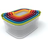 Joseph Joseph Nest Plastic Food Storage Containers Set with Lids Airtight Microwave Safe, 12-Piece, Multi-color