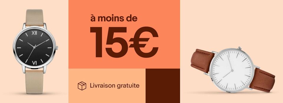 Montres à moins de 15 €