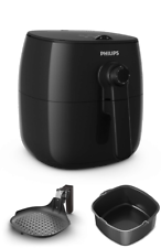 Philips Viva Turbostar Airfryer Bundle w/ Baking & Grill Pans, Black - HD9628/96