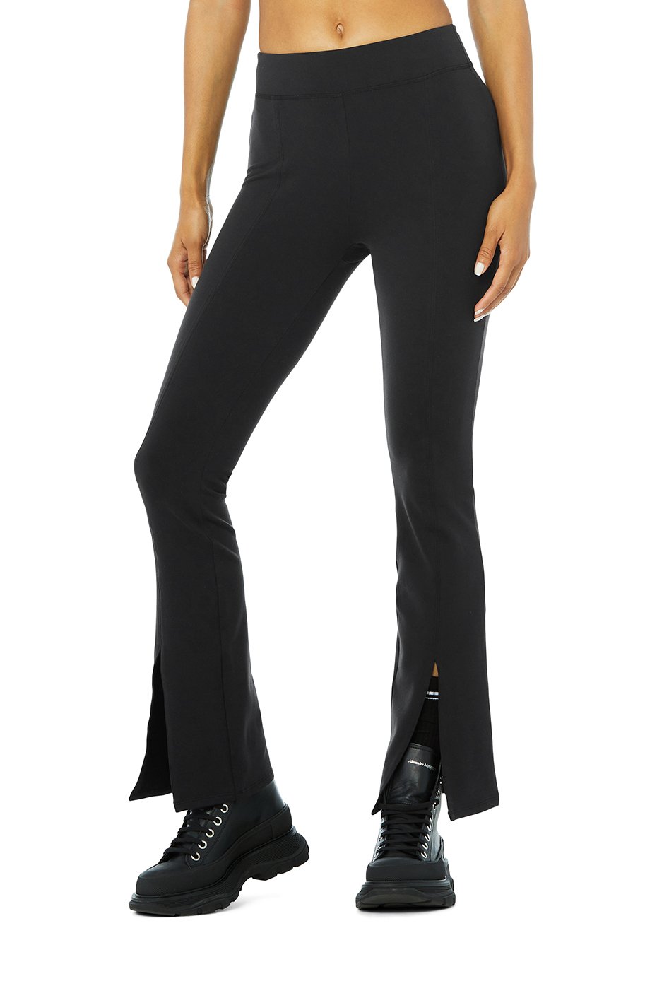 Airbrush High-Waist 7/8 Flutter Legging - Black