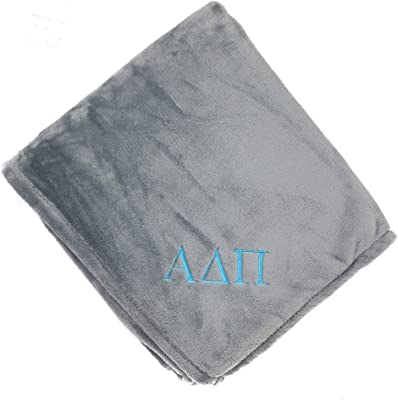 Embroidered Alpha Delta Pi Plush Throw Blanket