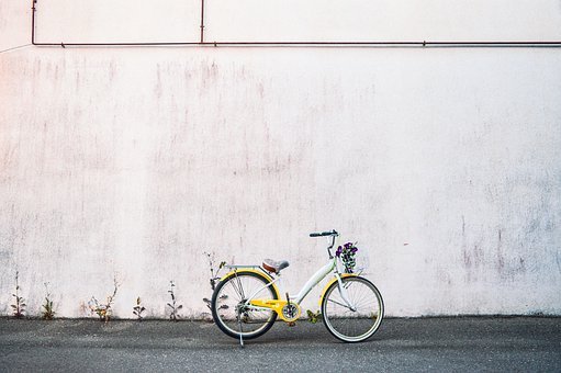 Bisiklet, Sarı, Çiçek, Yaşam Tarzı