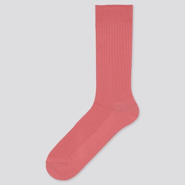 Men Color Socks, Red, Medium