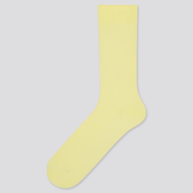 Men Color Socks, Yellow, Medium