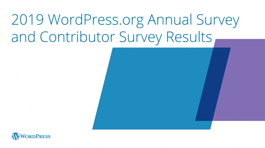 2019 WordPress.org アンケート結果のカバー画像