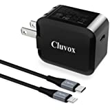 Cluvox Fast USB C Wall Charger with Foldable Plug Compatible for iPhone 12/11/Pro/Max/XS Max/XR/X/8/Plus, iPad 8th Gen/Mini/A