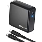 Nekteck 100W USB C Charger [GaN Tech & USB-IF Certified], PD 3.0 Adapter with Foldable Plug, Support iPhone Fast Charging, Co