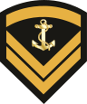 Insignia of a Hellenic navy sergeant, long-term volunteer.