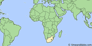 Location of Johannesburg