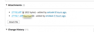 Download a Patch from Trac Ticket Screen
