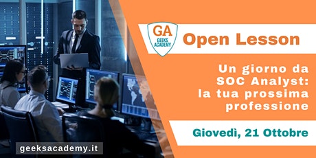 Open Lesson @ RM - Un giorno da SOC analyst - la tua prossima professione biglietti