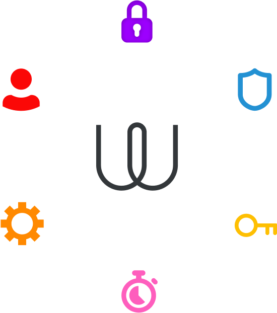 Wire logo with icons