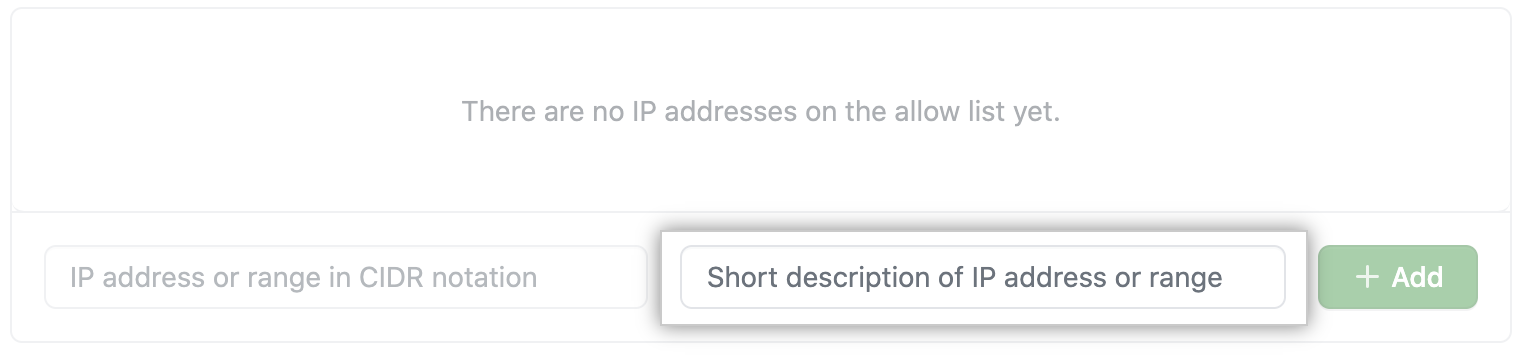 Key field to add name for IP address