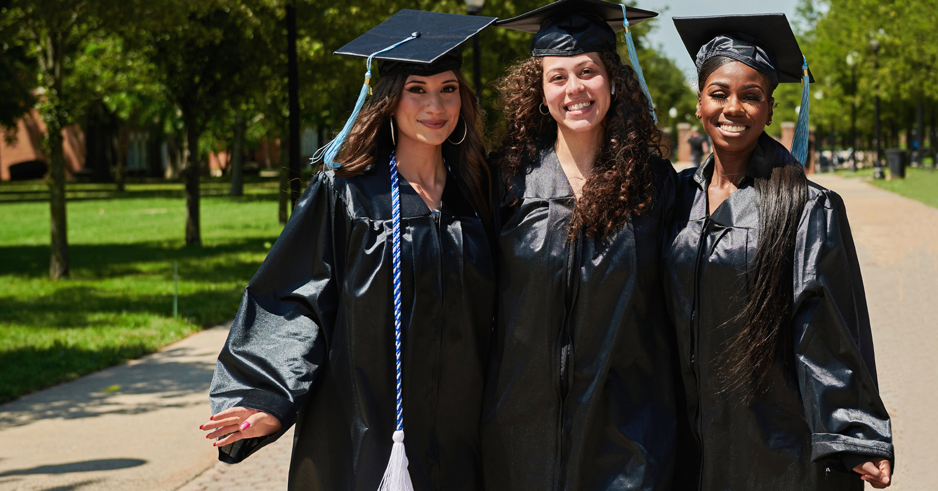 Three female 2021 College of Staten Island grads for CUNY Comeback