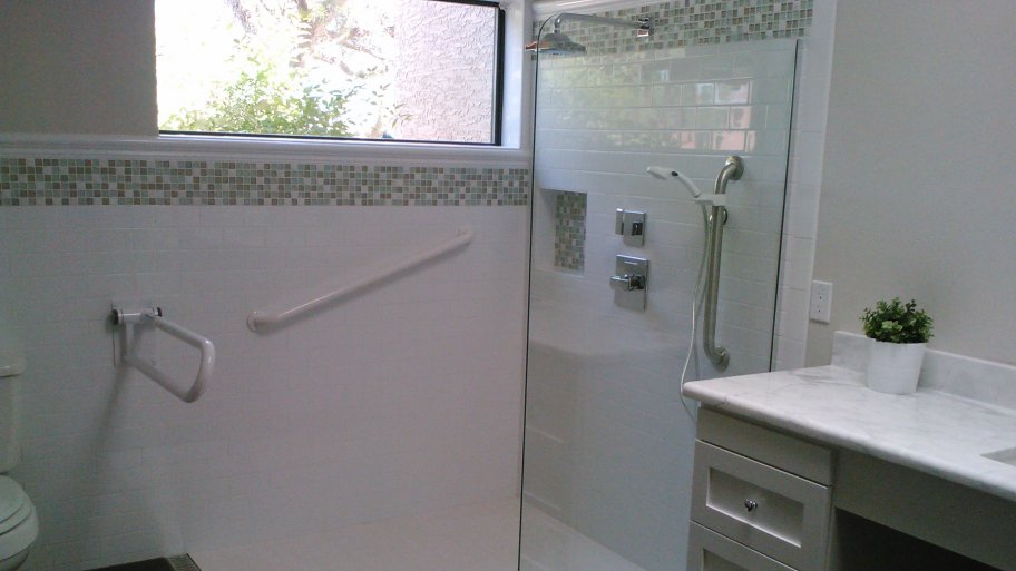 newly remodeled bathroom 