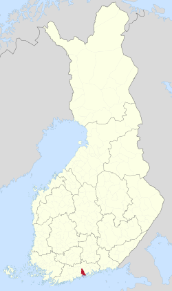 Location of Sipoo in Finland