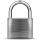 Silver padlock