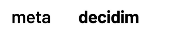 Decidim's official logo