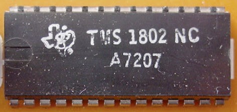 Чип MS1802NC, разработанный Texas Instruments в начале 70-х 