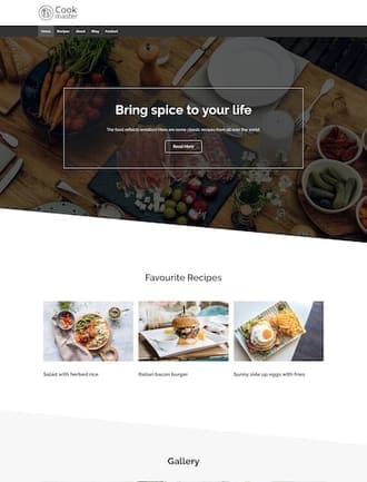 WordPress restaurant theme