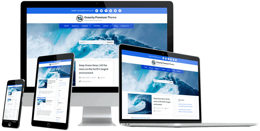 Oceanly Premium - WordPress Theme