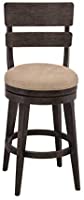 Hillsdale Furniture LeClair Swivel Stool, Counter Height, Wire Brushed Brown Gray Finish